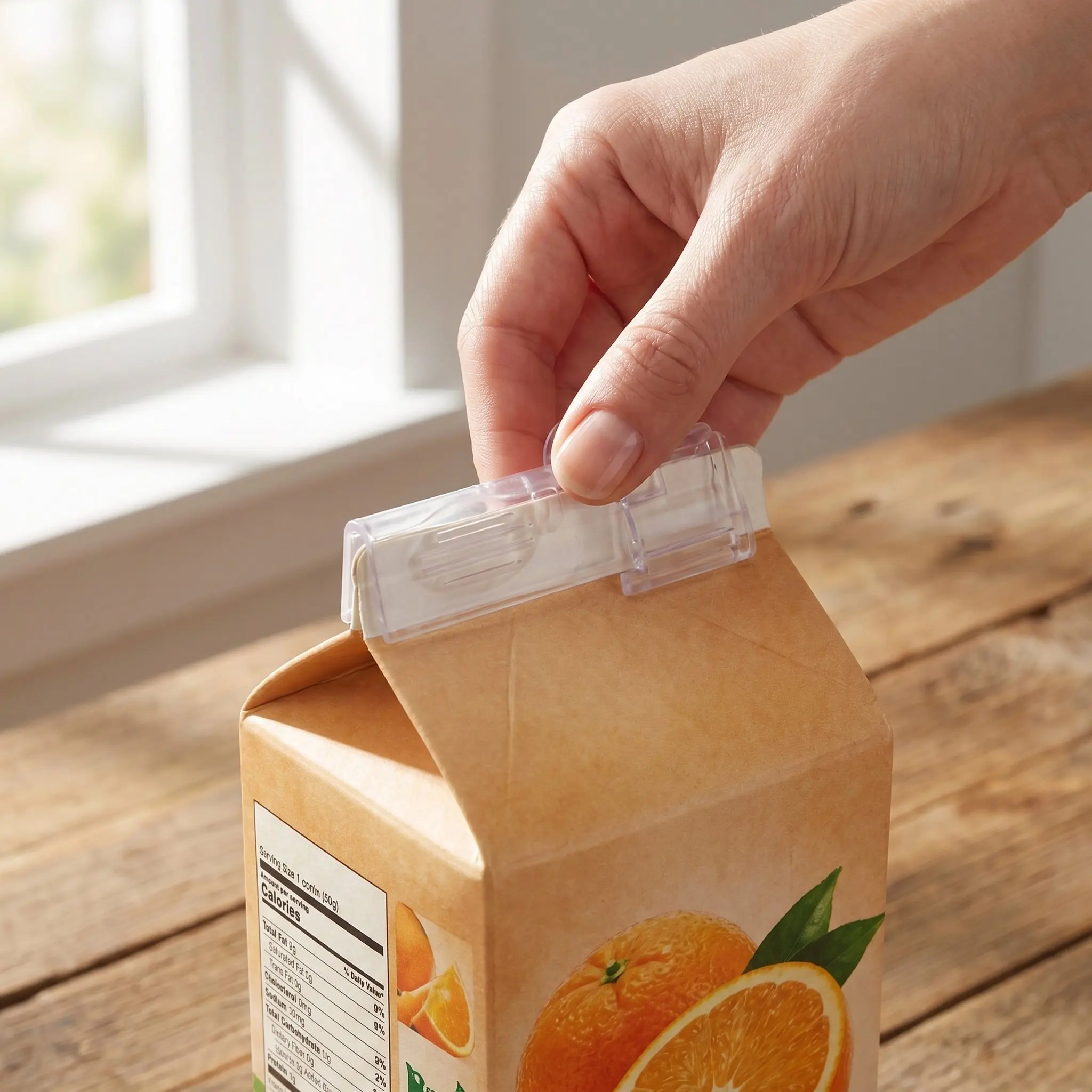 4 Pcs Kitchen Clip Sealer Tool Beverage Bag Anti-spill Carton Clamp Food Grade Sealing