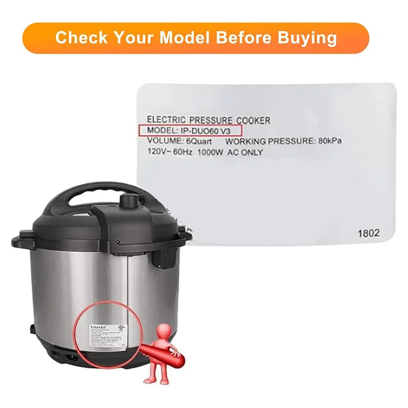 【قطرة السعر】استبدال مقبض صمام تحرير البخار للوطن الفوري Ultra 3، 6، 8 Quart & Duo Plus 3، 5، 6 Qt - أحدث إصدار لـ H #2