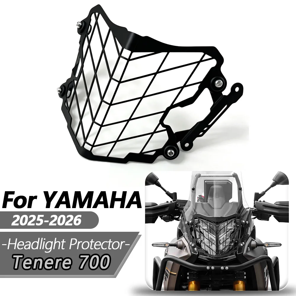 For Yamaha Tenere 700 Tenere700 T7 T700 Rally Moto Accessorie 2025 2026 Headlight Protection Grill Non-destructive Install