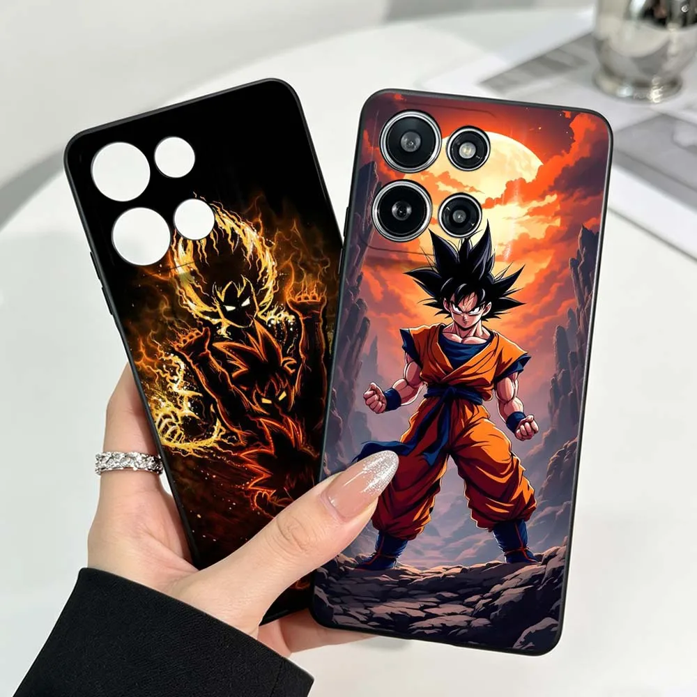 

Art Pop D-Dragon Ball Saiyan For Motorola Moto G86 G75 G72 G56 G42 G41 G35 G31 G15 Edge 70 60 50 Black Soft Cover Phone Case