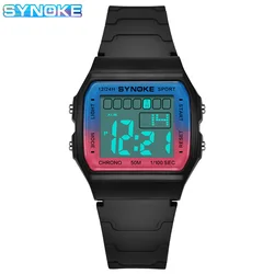 Electronic Watches For Men SYNOKE 9833 Sports Waterproof 50M Digital Watch Male 36mm Small Dial