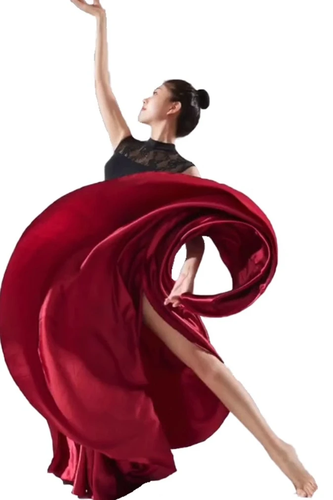 Spagna Flamenco Dance Performance Dresses for Women Ladies Long Big Swing Skirt Stage Practice Dancewear Gypsy gonne 720 gradi