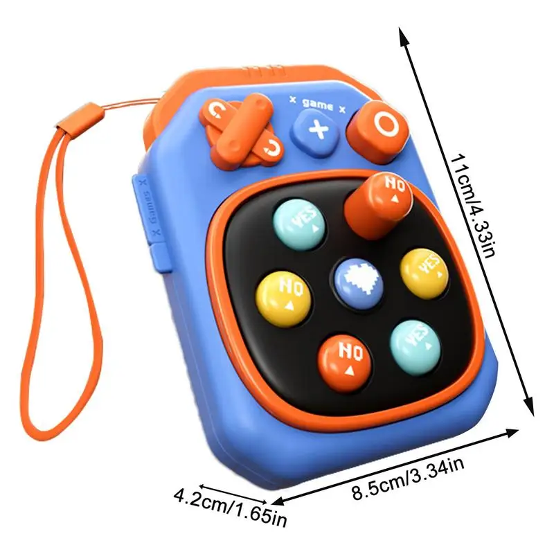 Quick Push Game Toy Small Cartoon Puzzle Speed Console Popping Game Educational Fidget Toy Multifunctional Interactive Handheld