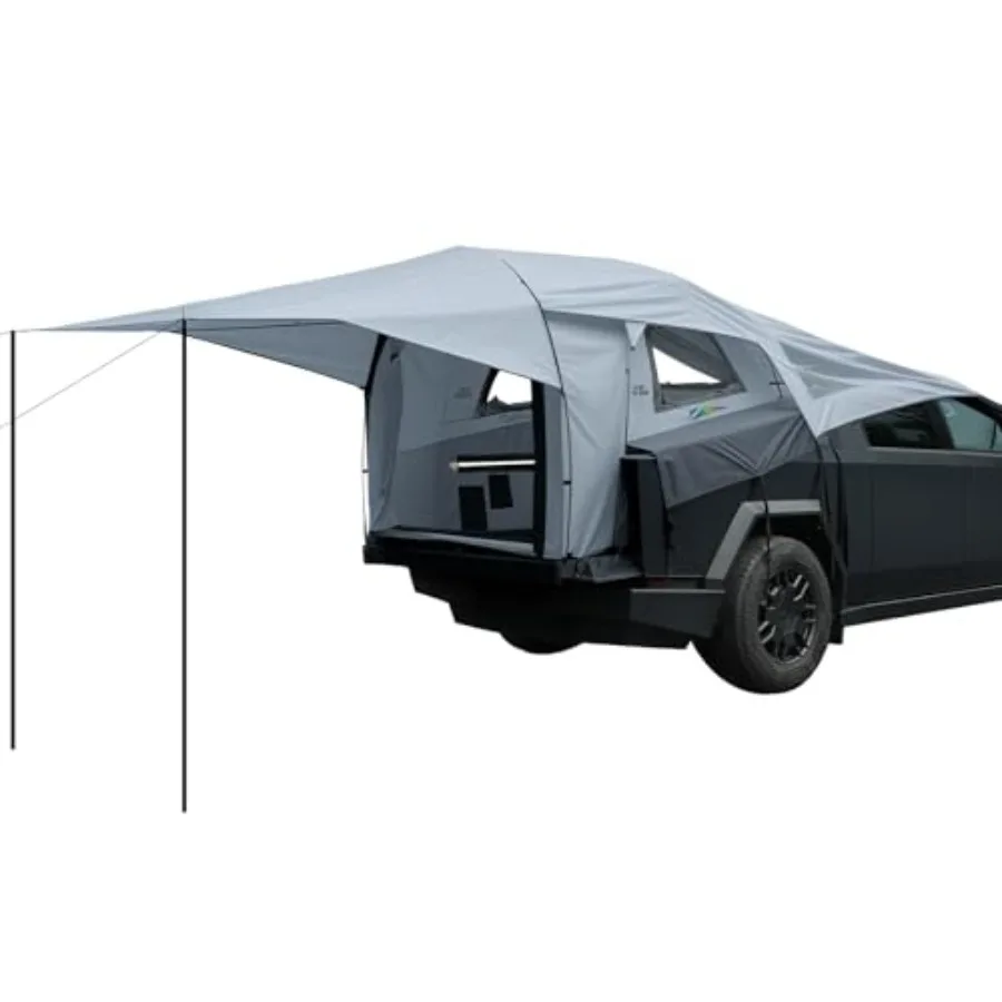 Cybertruck Tent with Awning for Tailgate Camping, Waterproof