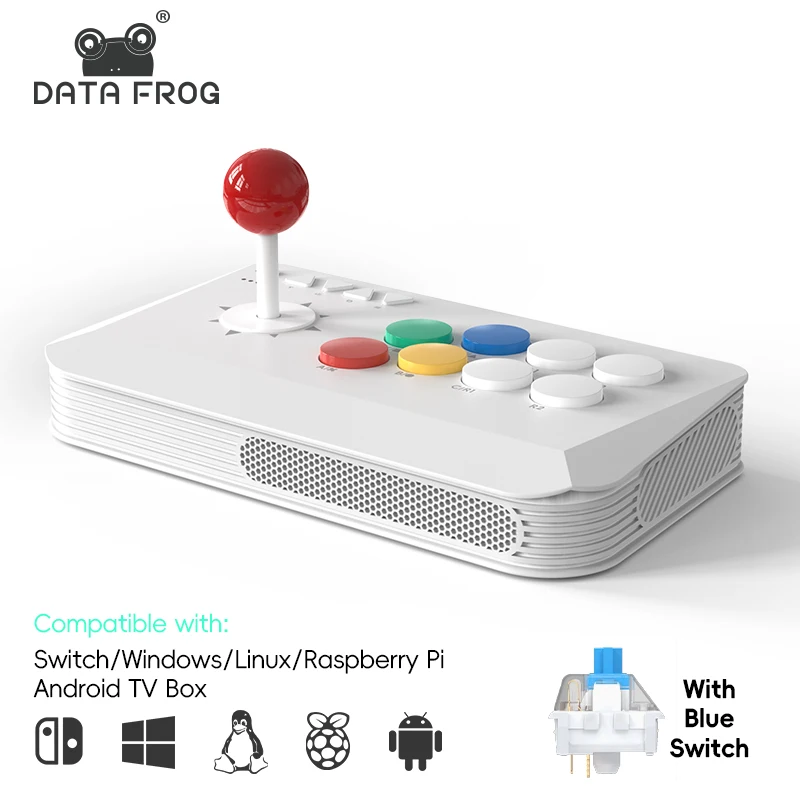 

DATA FROG Switch 2 Arcade Stick | Y5A Wireless Bluetooth Fight Stick with 2.4G Receiver & Wired Connection for Switch 2/Windows