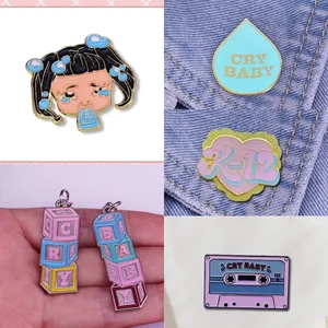 Melanie Martinez Nagellack Custom Schlüsselbund Cry Babybabycader Broschen Luxus Kupfer Lapela Zeichnen Schmuck Geschenk 12 Hauptverkaufskette Melanie Martinez - №1