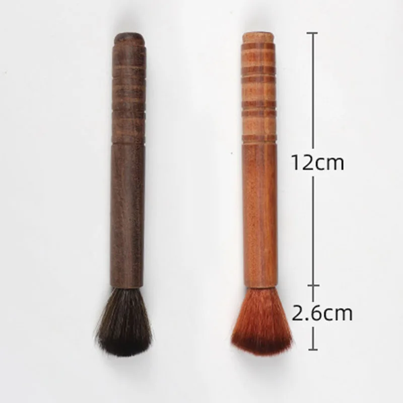 Chinese Style Cleaning Brush with Sandalwood Handle, Tea Accessories, Tea Tool, 1Pc