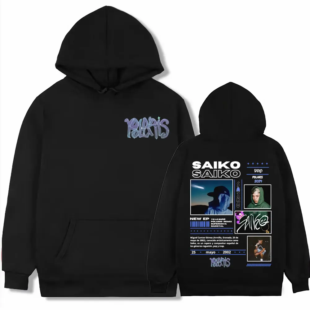 Rapper Saiko Pol Aris Tour 2024 Merch Hoodies Men Women Harajuku Hip Hop Pop Music Sweatshirt Fashion Casual Oversized Pullovers