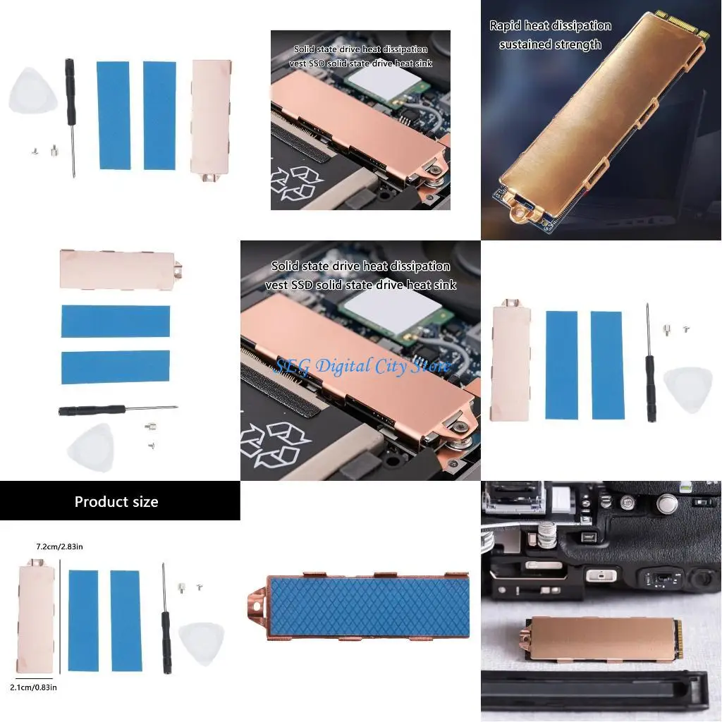 

U75B Universals M.2 NVMe SSD Cooling Solution Metal Construction Quick Installation