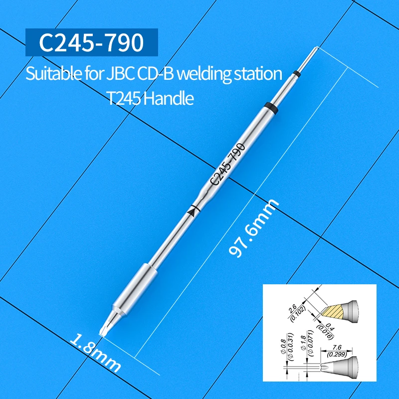 C245 Lötspitze C245-067 758 760 762 785 790 259 938 für JBC T245 Lötstation Reparatur Handy PCB SMD Werkzeuge – Detail 15