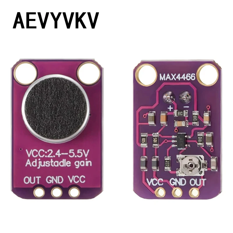 GY-MAX4466 Electret Microphone Amplifier Module MAX4466 Adjustable Gain For Arduino
