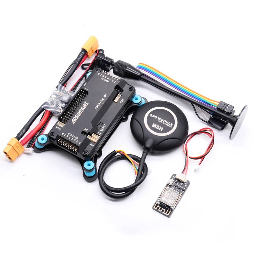 

APM2.8 APM 2.8 Flight Controller Board+ M8N GPS Moudule (Compass) GPS Standard+ Flight Controller Shock Absorber FPV Drone Quadc