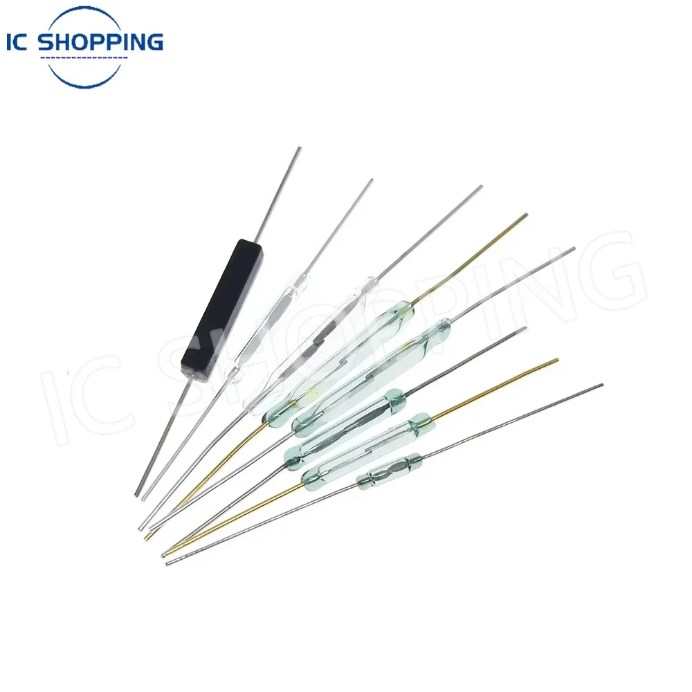 100pcs Reed Switch Magnetic Switch Normally Open Normally Closed NO NC Magnetic Conversion Sensor Induction Switch 4*28MM 1.8*10