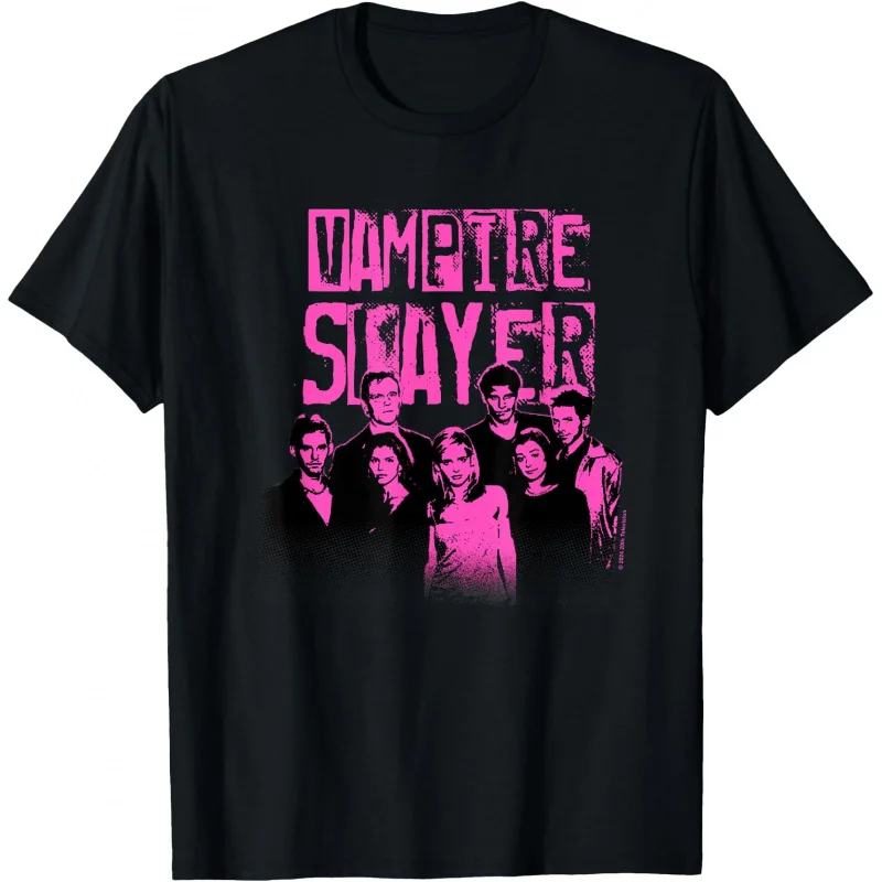 

0423 Buffy The Vampire Slayer Gift t shirt 100% cotton printed Tee Crew Neck Short Sleeve Graphic clothes All size tops S-6XL