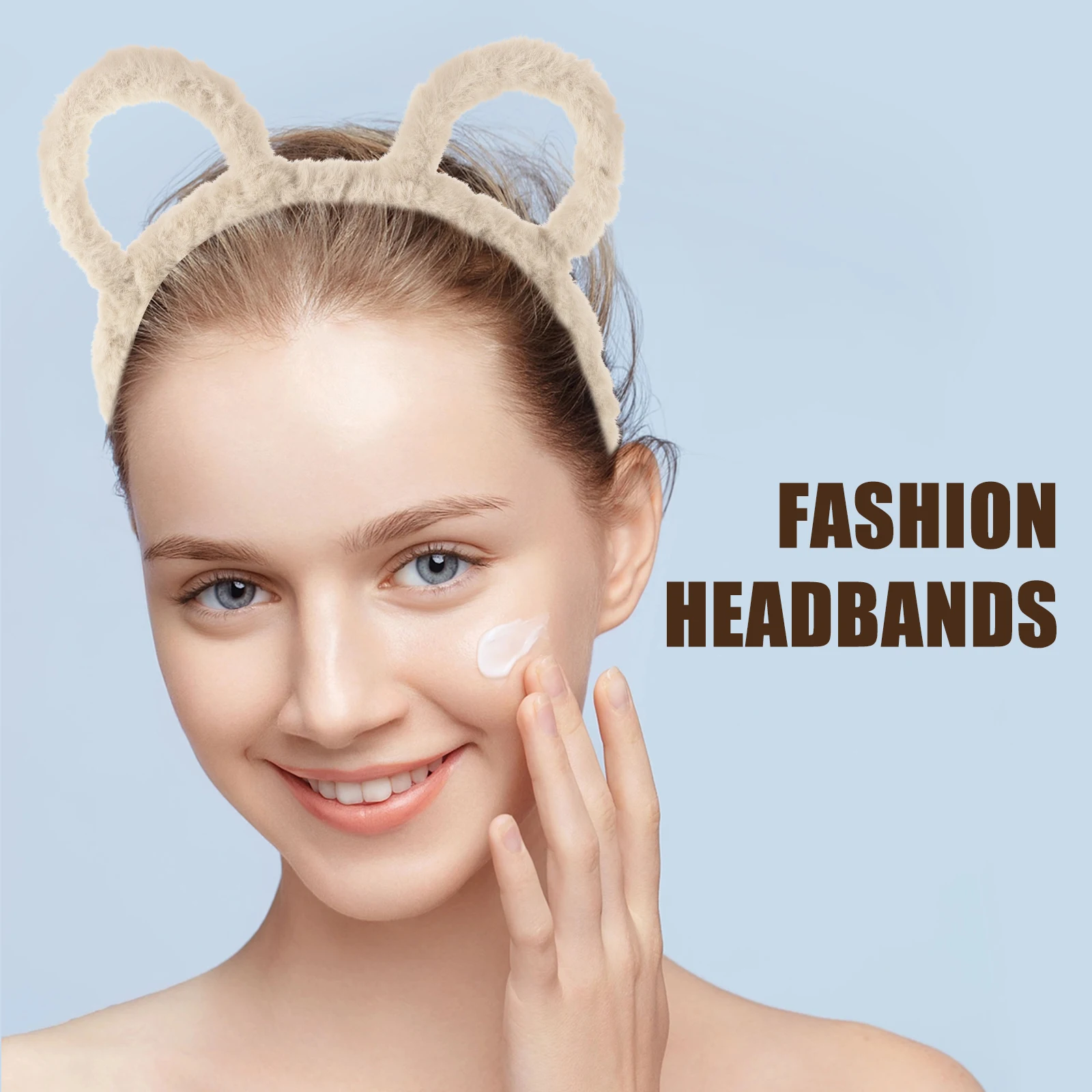 

Bunny Ear Headband Bear Ears Animal Cute Hair Accessories Teen Girls Makeup Washing Hairstyling Cosplay Party Festival