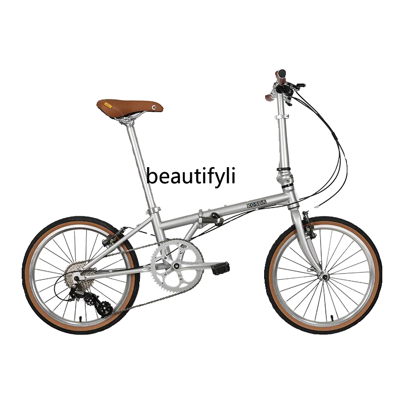 

20-Inch Aluminum Alloy Ultra-Light Portable Variable Speed Adult Folding Bike Men's and Women's Bicycle