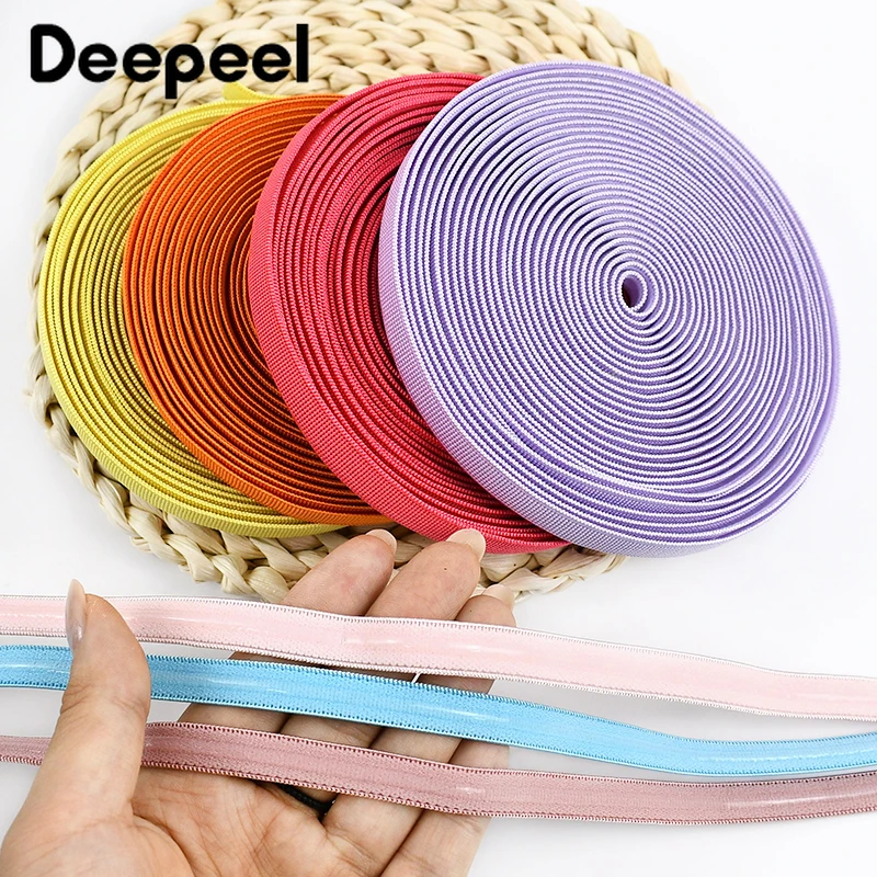 

5/10/20Meters 10mm Silicone Elastic Rope Swimwear Bikini Non-slip Rubber Bands Bra Underwear Strap Elastics Band DIY Accessories