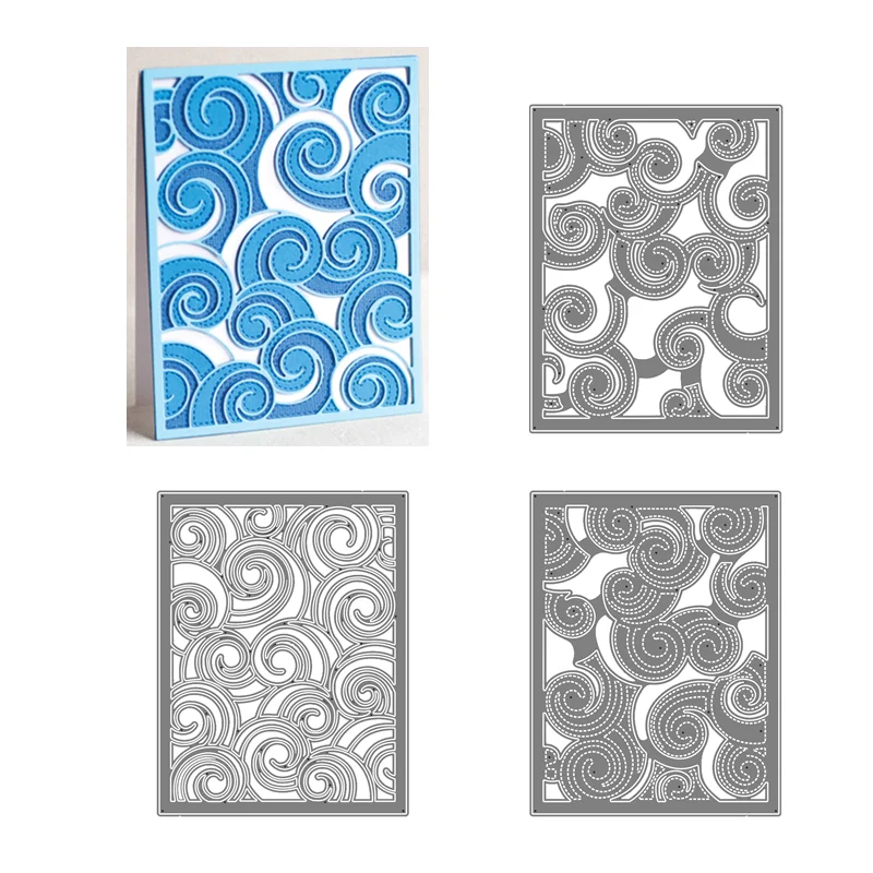 Wave Birch Press 3D New Metal Cutting Dies Layering Coverplate Scrapbooking For Paper Making Embossing Frame Card Craft