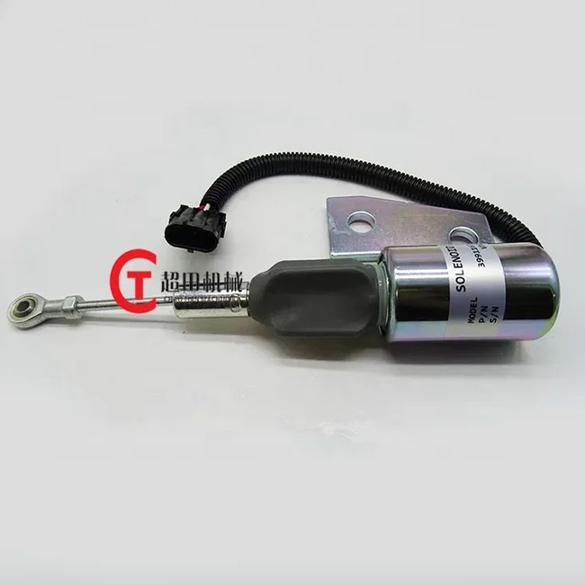 12V Stop Solenoid Valve 3991167 for 4BT Excavator Solenoid Valves 3991167 Excavator Spare Parts Fuel Pump Solenoid