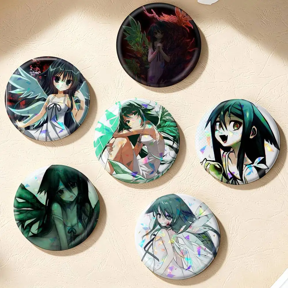 Anime Girl Saya no uta  75mm 44mm 25mm Brooch Backpack Hat Pins Accessories Toys Badge