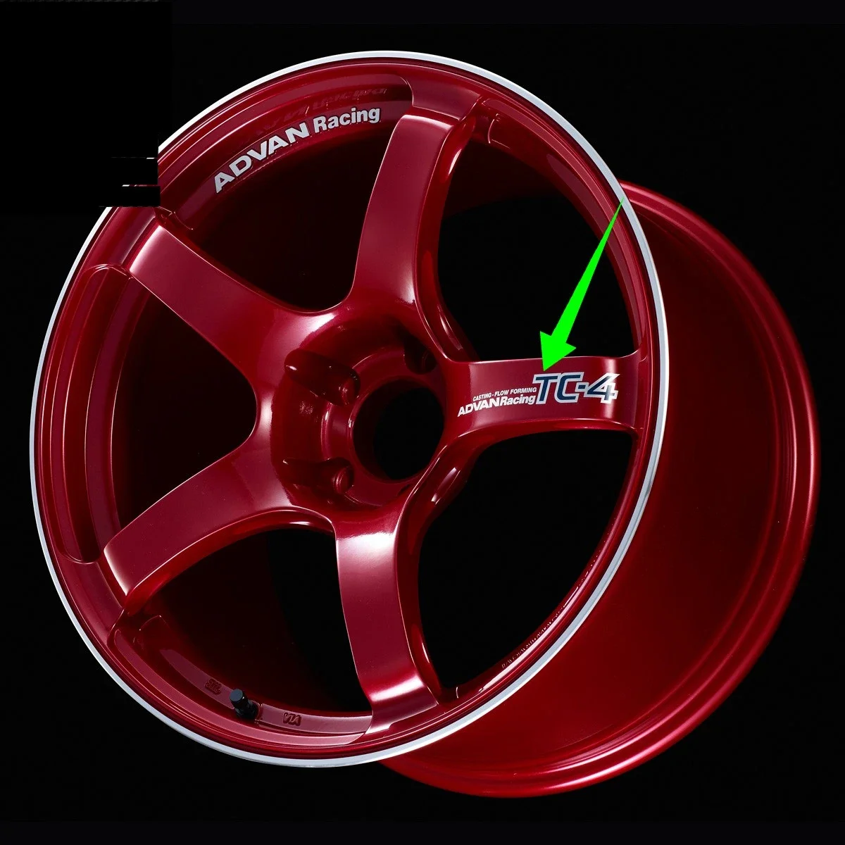 4x سيارة التصميم شارات الفينيل السيارات 18 بوصة إطار العجلات ملصق لتدفق مخصص تشكيل سباق افان TC4