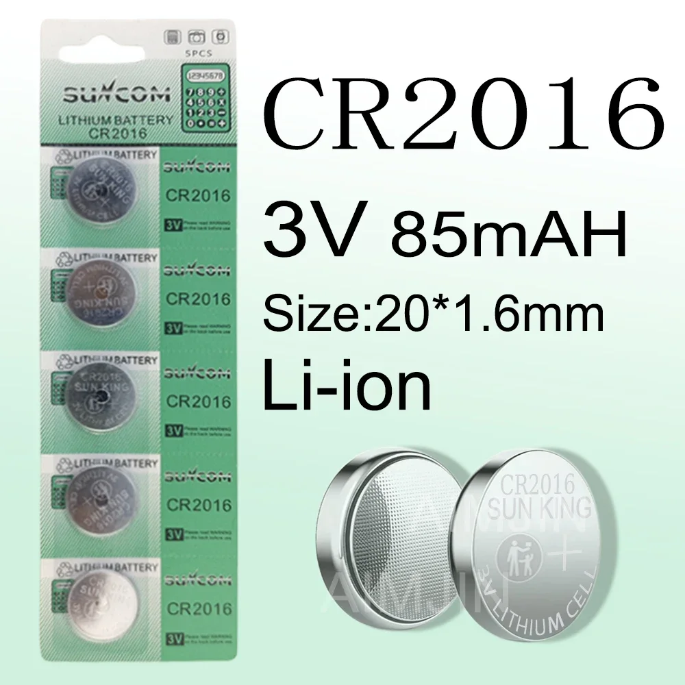 10-50PCS 3V 85/155/220mAh CR2025 CR2016 CR2032 Lithium Button Battery Coin Cell Watch Batteries for Toys Clock Calculator