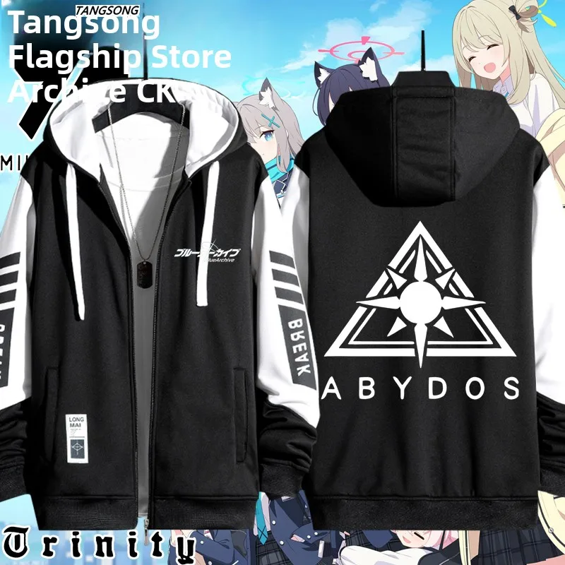 

Blue Summer Cabbage School Emblem Nearby Archive Clothes Second Hand Coat Casual Hooded Jaet for Teenagers Boys And Girls