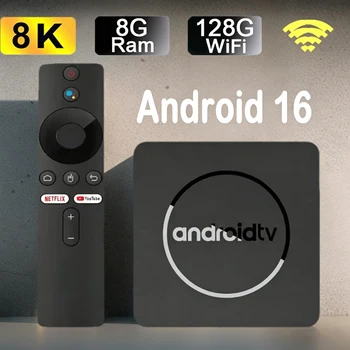 Q10 Android16 8K HDR10+ Smart TV Box Allwinner H313 128G Dual Wifi BT5.0 Set Top Box…