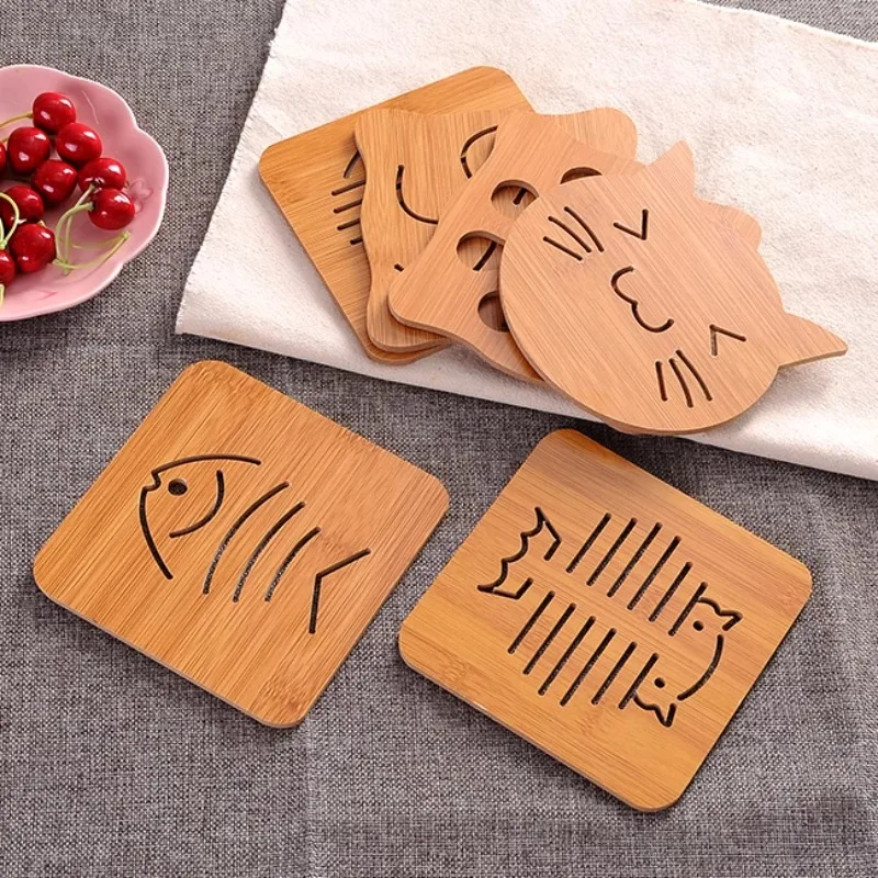 

Household heat insulation mat set, dining table cartoon anti-scalding mat, heat-proof mat, placemat