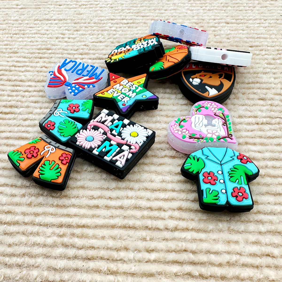 10PCS Silicone Beads New Summer Silicone Focal Beads BPA-free Baby Necklace  Pendant DIY Jewelry Pacifiers Accessories Gifts view 5