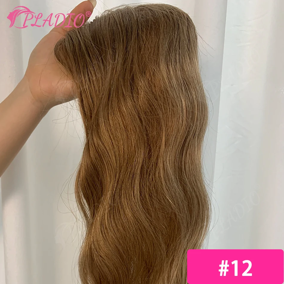 Real Human Hair Toppers for Women Clip In Natural Wave Breathable Mesh Base Top Hair Extensions for Thinning Hair Add Volume image 3