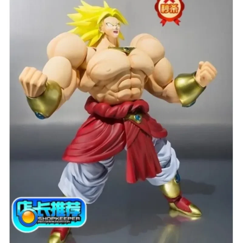 Original bandai s. h.figuarts dragon ball z figur anime shf exklusive action figur super saiyan broly modell puppen spielzeug geschenk