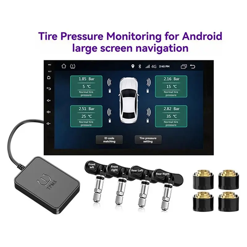 Spare Tire Internal Sensor TPMS Tire Pressure Monitoring System Player Detection Car Navigation Detection-A02G