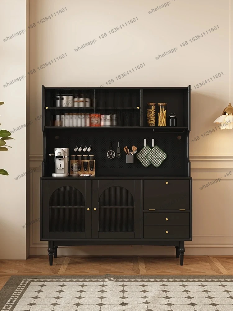 Solid Wood Sideboard Cabinet Against The Wall Household Kitchen Cabinet Living Room Multi-Functional