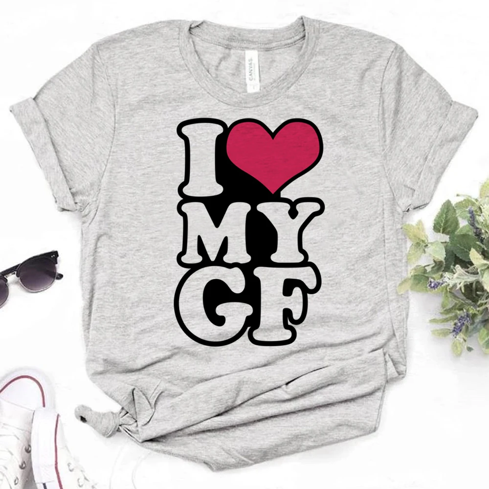 

i Love My Girlfriend t-shirts women Japanese graphic Tee female graphic clothing