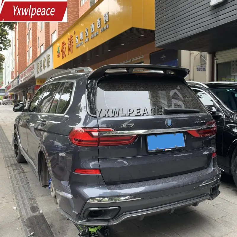 

Спойлер для BMW X7 G07 2019 2020 2021, высококачественный спойлер из АБС-пластика для заднего багажника автомобиля, окна, крыши