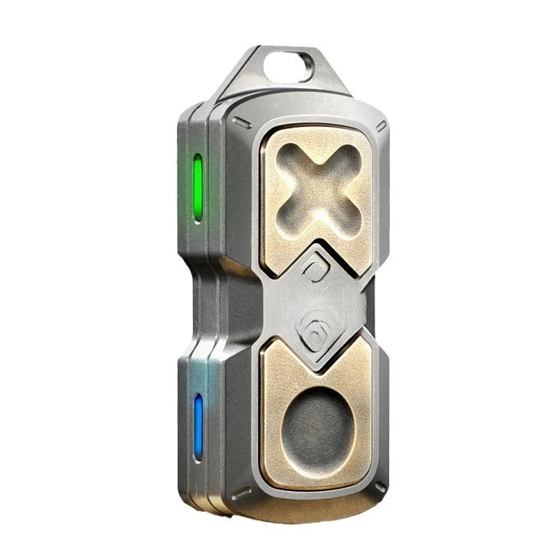 push card, titanium alloy edc toy popping coin card, three-layer decompression artifact, magnetic metal fingertip