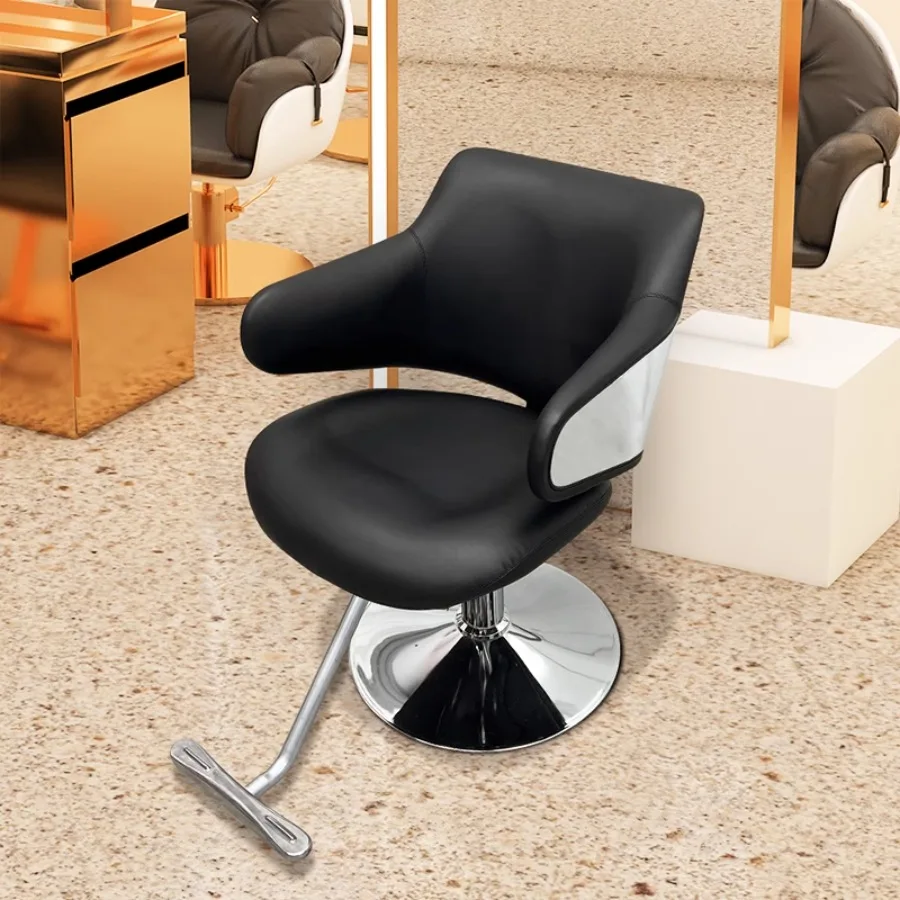 Hydrolic Barber Chair Standing Mat Vintage Professional Portable Barber Chair Seat Tool Mobile Luxury Black Cadeiras Furniture