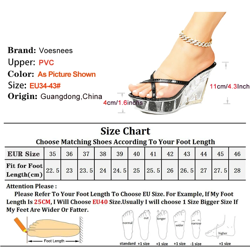 Transparent Platform Sandals Fashion Cross-Strap Summer Women Shoes 2024 New Nightclub Crystal High Heels 11CM Wedge Slippers