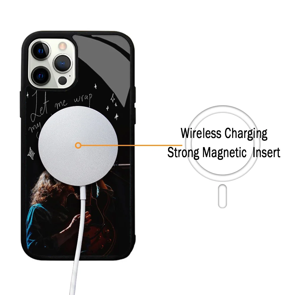 H-Hozier Take Me To Church Phone Case For IPhone 11 12 13 14 15 Plus Pro Max Mirror Acrylic Cover For Magsafe Wireless Charging