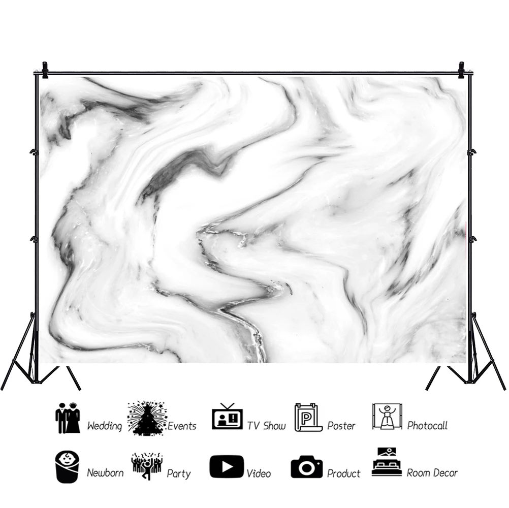 พื้นผิวหินอ่อนผนังรูปแบบสีเทาฉากหลังปาร์ตี้ฝักบัวอาบน้ำเด็กอาหารเค้กการถ่ายภาพพื้นหลัง Photocall Photo Studio