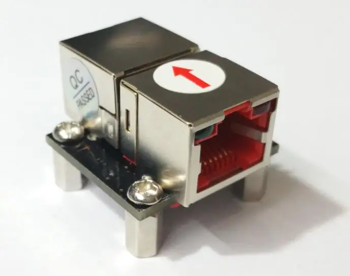 Rj45 adattatore scheda adattatore porta di rete Docking Device tipo dritto con connettore porta di rete illuminato