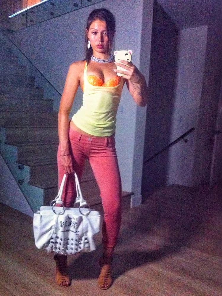 Street Fashion Look - Kliou Summer Street Fashion Tank Tops