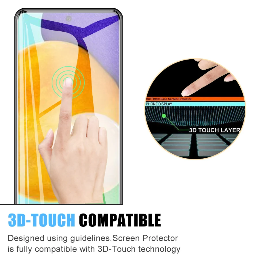 2Pcs Tempered Glass For Samsung Galaxy A41 A42 A51 A52 A53 A54 A55 A71 A72 A73 Scren Protector For Samsung Note 10Lite S10E Film