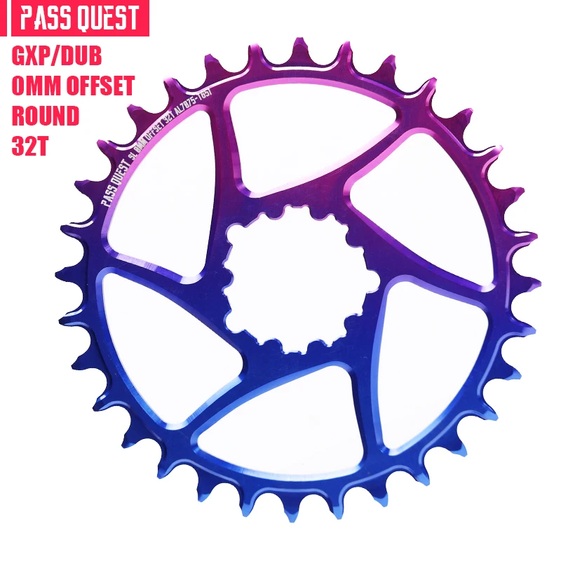 PASS QUEST 0mmオフセットチェーンリング 3ボルト ブラック 30T〜42T