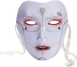 Japanese Kabuki Kitsune Masks for Men Women Children Masquerade Costume Prop Chinese Style Cosplay Masks Halloween Themed Party