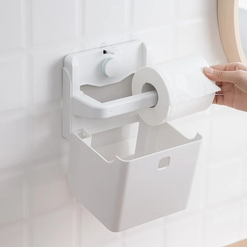 

CHAHUA No Punching Pasting Paper Towel Storage Rack - Convenient Roll Paper Box for Organized and Neat Spaces