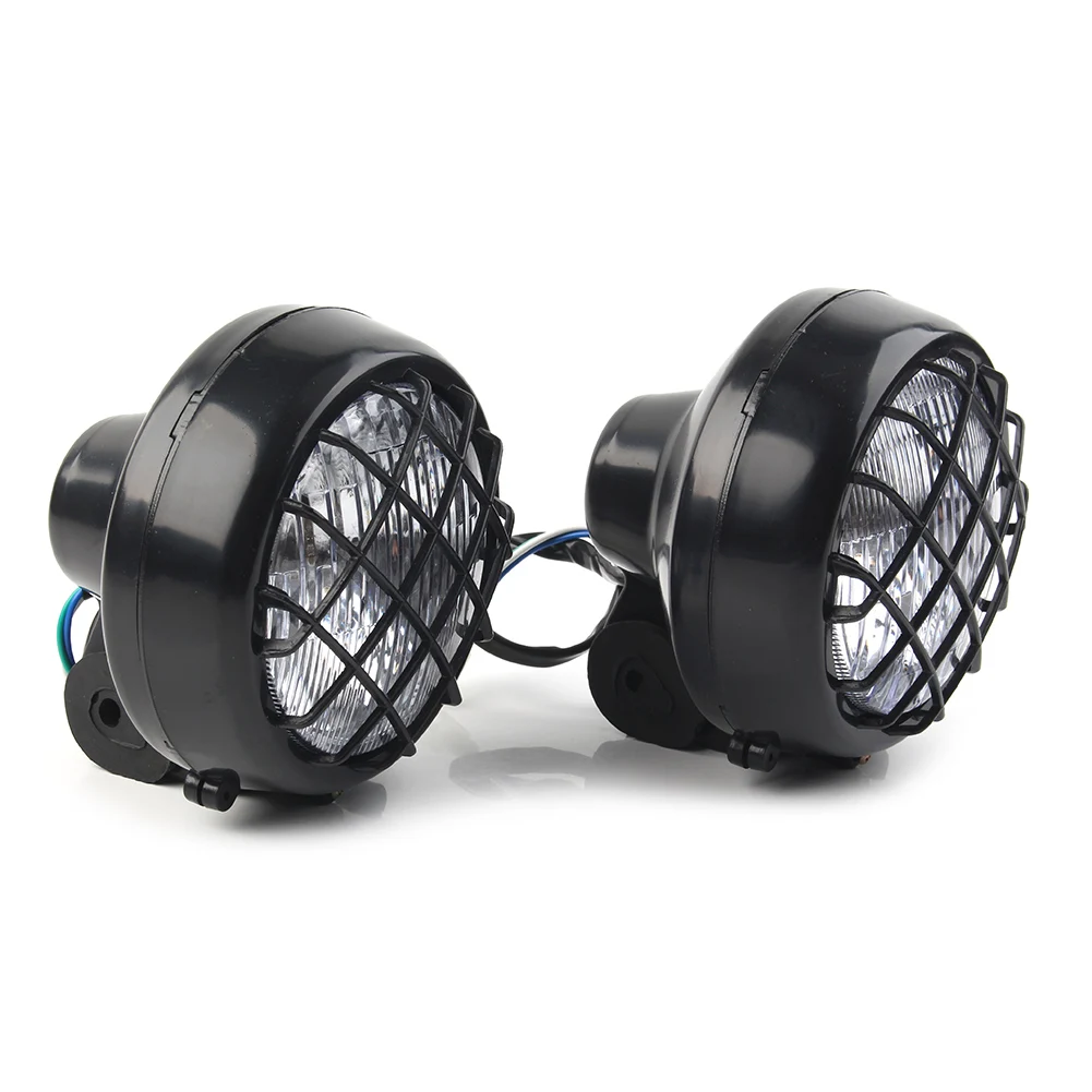 2PCS Front Head Light Lamp Headlight For Quad Dirt Bike ATV Dune Buggy 70/110/125/150/150cc 4 Wheeler for Yamaha Banshee 87-2006