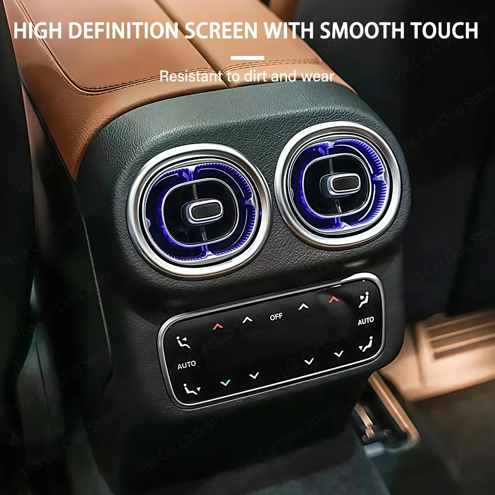 For Mercedes Benz C Class W206 Rear Air Vent AC Button LCD Control Modificate Climate Rear Air Conditioning Touch Control Panel