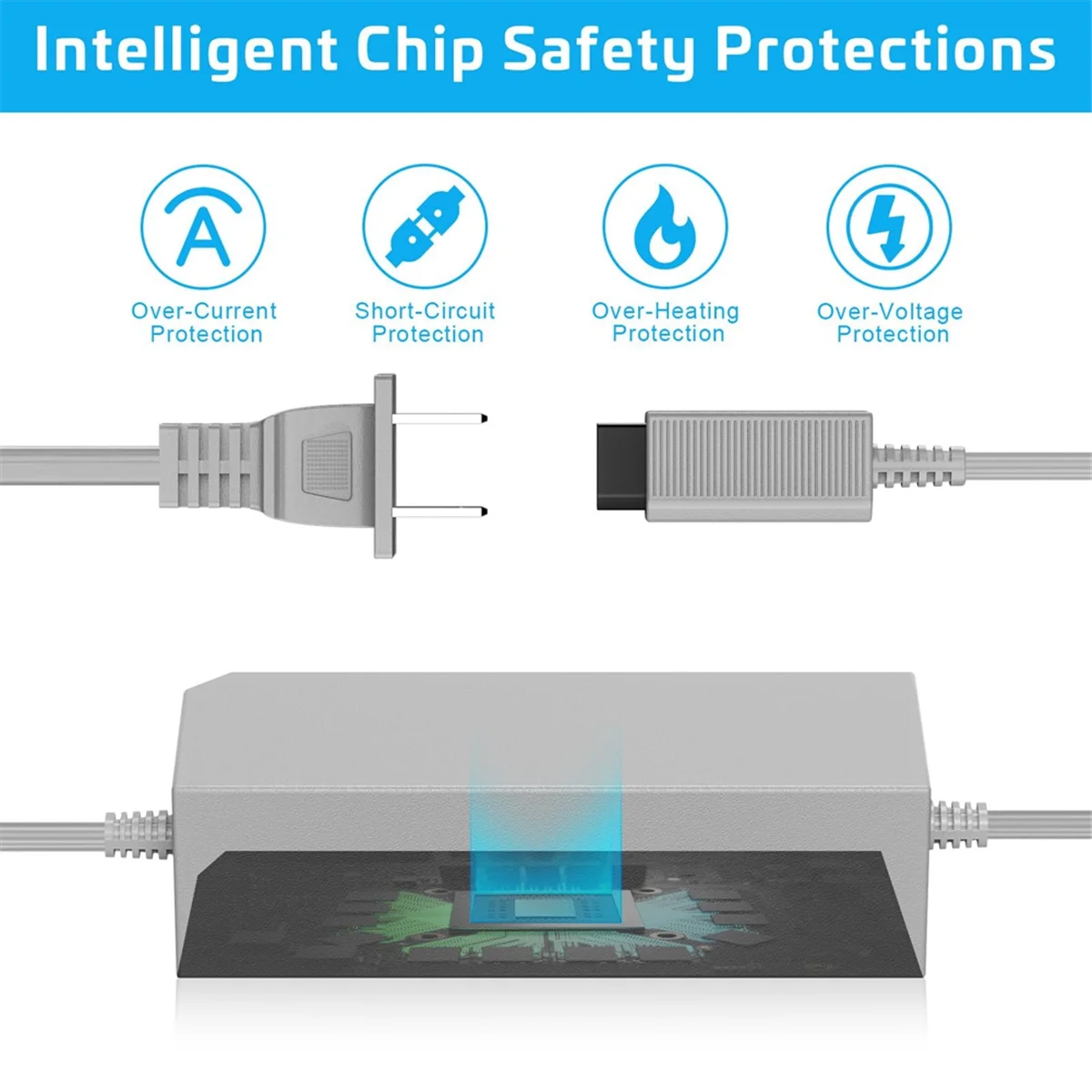 Batang Sensor gerak berkabel 3 dalam 1 + kabel adaptor catu daya AC + kabel Video Audio komposit untuk colokan AS Nintendo Wii